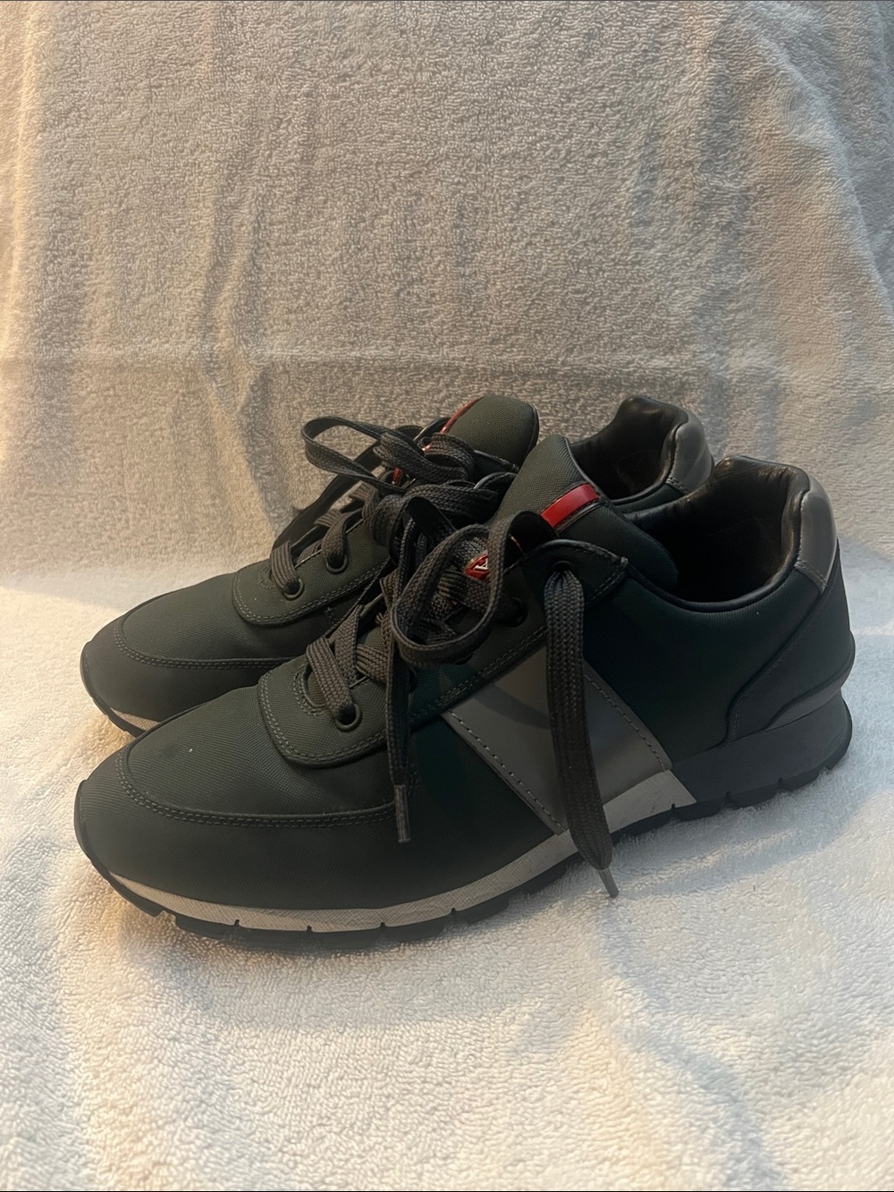 Prada Men's Athletic Lace-Up Sneakers